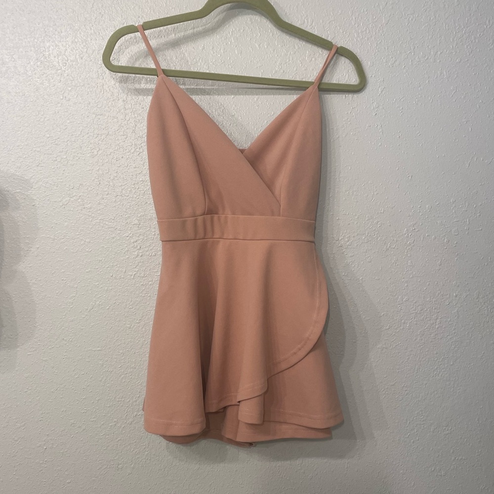 Pink athletic romper dress size S
